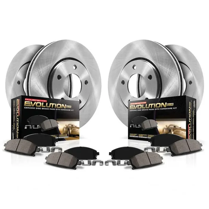 Power Stop Brake Kit For 2010-2015 Lexus Rx350 Rx450H, 2014-2019 Toyota Highlander, 2011-2020 Sienna – Front And Rear Replacement Brake Rotors & Ceramic Brake Pads, Koe5828