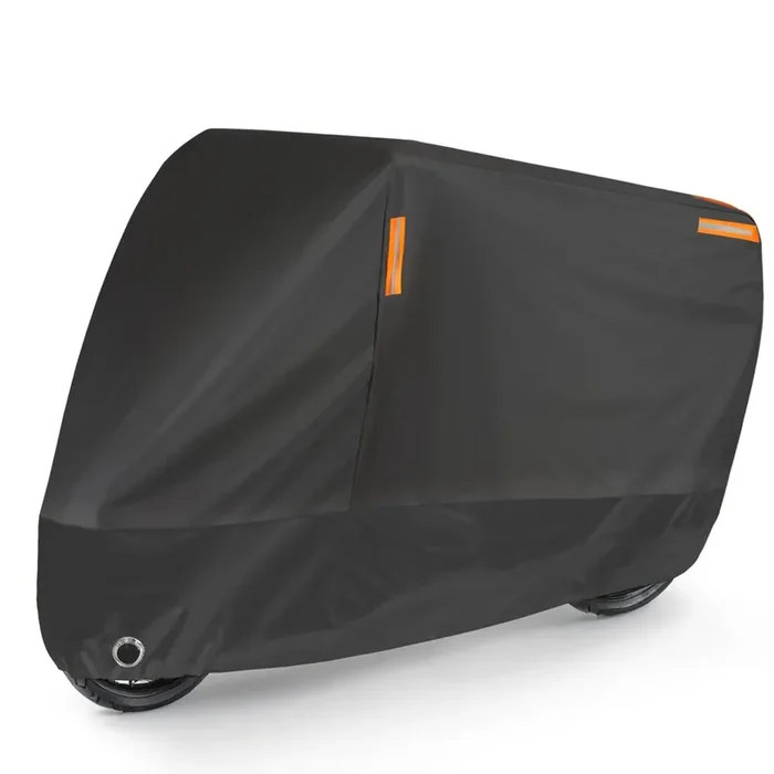 Puroma Motorcycle Cover, 97‘‘ Xx-Large Heavy Duty Motorcycle Cover Waterproof Outdoor Indoor Scooter Shelter Protection With 4 R