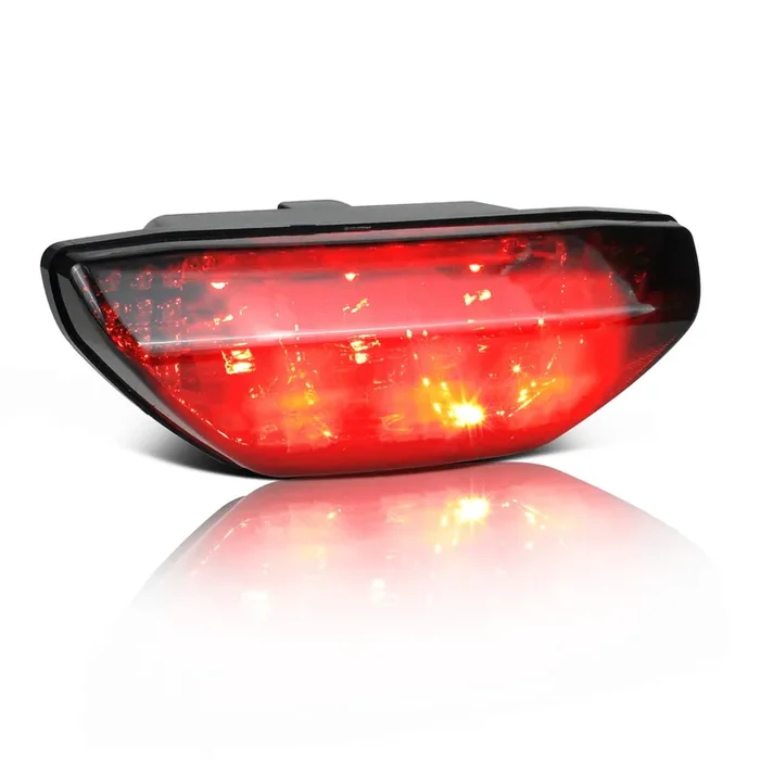 Quasco Smoked Led Brake Tail Light Atv Motorcycle Taillight Compatible With Honda Trx 250 300 400Ex Trx400X 500 700