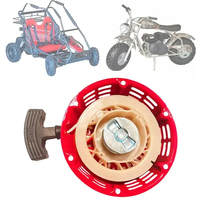 Qymoto Kt196 Pull Start & Ct200U Minibike Pull Starter Fit For 6.5Hp 196Cc Ohv Engine Coleman Bt200X Mb200 Ct200U-Ex Pull Start Cord Start Recoil
