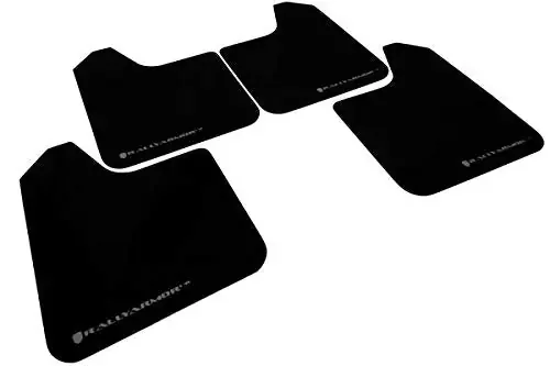 Rally Armor Mf12-Ur-Blk/Gry Black, Gray Mud Flap With Logo (Universal Fitment (No Hardware) Ur), 1 Pack