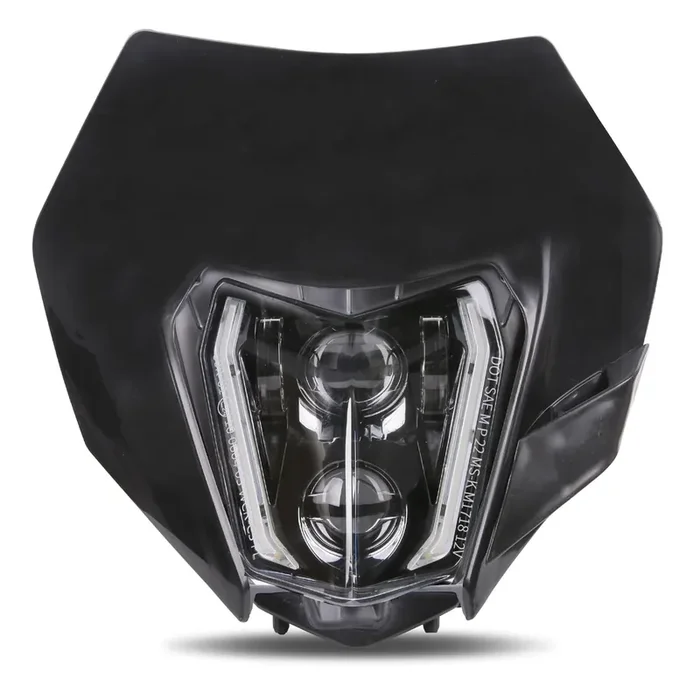 Ramjet4X4 Led Motorcycle Headlight Dirt Bike Drl Headlamp With Bezel Compatible With Motocross Pit Bike Enduro Atv Supermoto 150 250 350 450 500 Sx Xcw Exc Sxf Xc Smc R 690