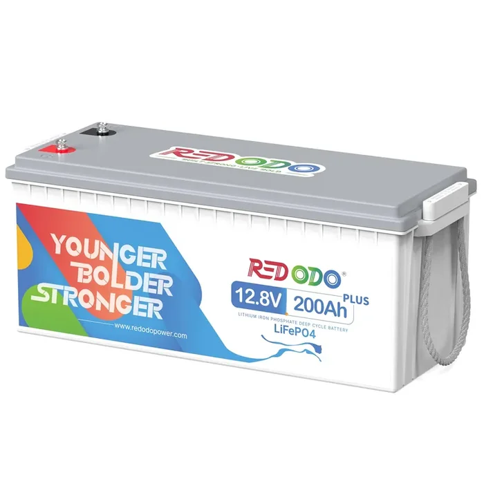 Redodo 12V 200Ah Plus Lithium Lifepo4 Battery, Max 2560W Power Output, 200A Bms Protection, 4000-15000 Deep Cycles,Perfect For Home Applications, Rv, Marine, Scooter, Solar Panel Chargeable