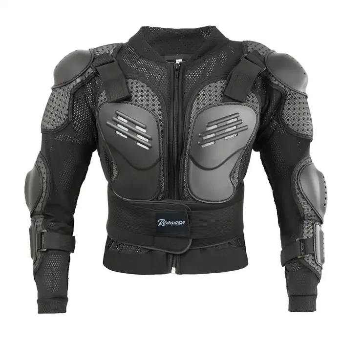 Reomoto Kids Motorcycle Jacket Dirt Bike Gear, Chest Back Protector For Motor Bike, Children Motorcycle Full Body Armor Jacket For Cycling Mtb Atv Skate Skii