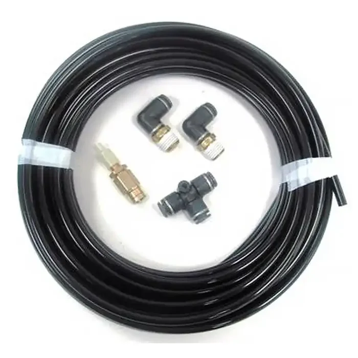 Ridetech Inflation kit with 30ft. 1/4″ airline, 2 1/4″ npt elbows, 1 T and 1 schrader. 32000001