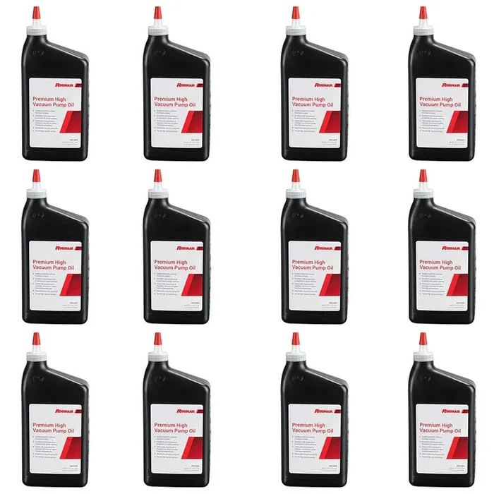 Robinair 13203 Premium High Vacuum Pump Oil, Quart (12-Pack)