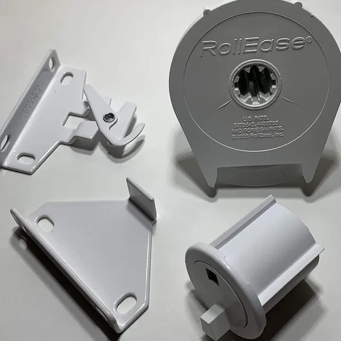 Rollease R16 Clutch Kit For 1.5‘ White, Includes Clutch + End Plug + Bracket Pair (R16C53W + Rep53W + Rb560W) (White)