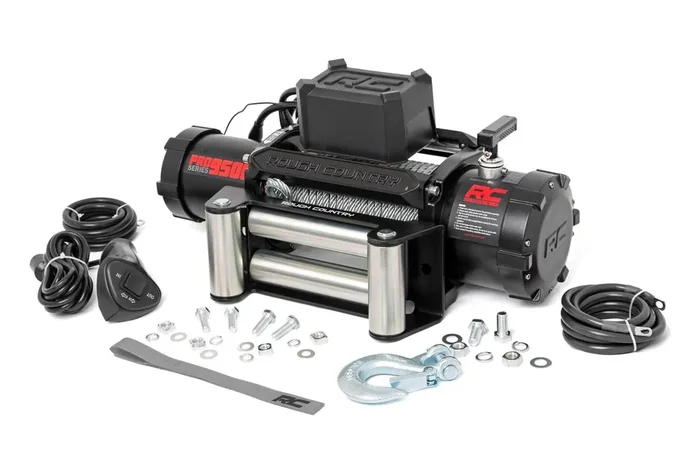Rough Country 9,500Lb Pro Series Electric Winch Steel Cable – Pro9500