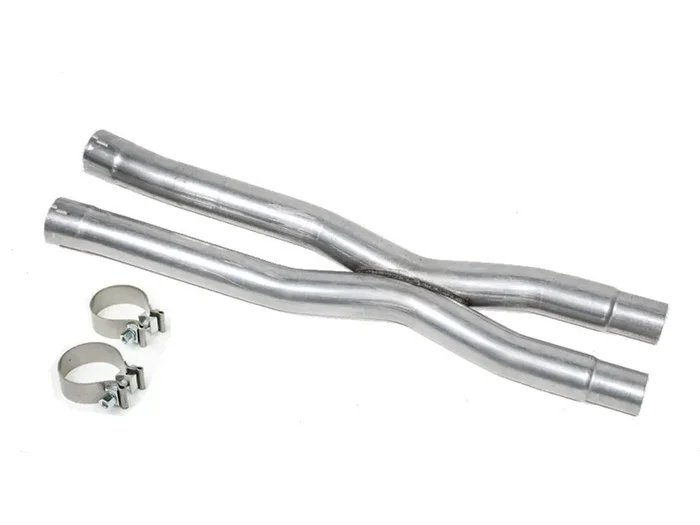 ROUSH 2015-2025 Ford Mustang GT Resonator Delete X-Pipe with Improved Sound (Direct-Fit)