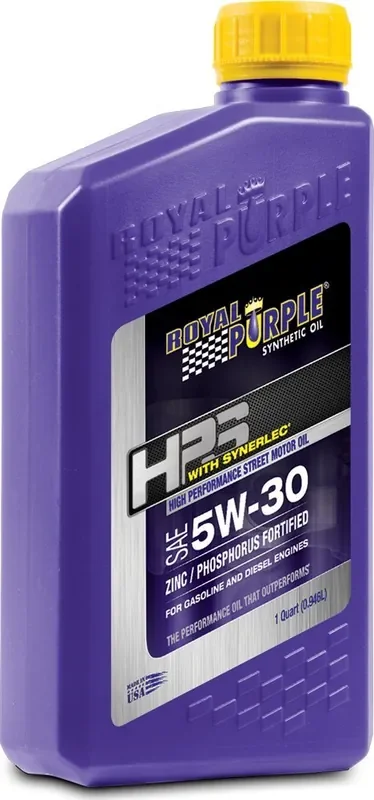 Royal Purple 32530 Hps 5W-30 High Performance Street Synthetic Motor Oil With Synerlec – 12 Quart