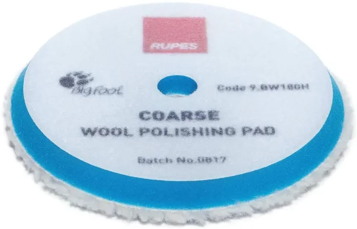 Rupes 6.75‘‘ (170Mm) Blue Coarse Wool Pad, 9.Bw180H
