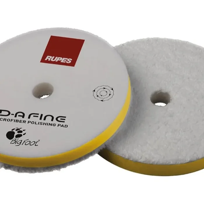 Rupes Fine D-A Microfiber Polishing Pad (Yellow) 85Mm, Single Pad