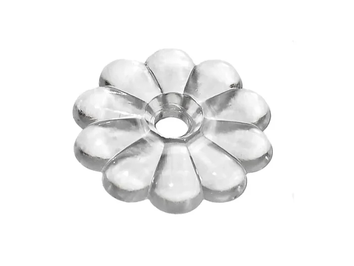 Rv Designer H611, Rosette Washers With 6 Screws, Clear, 14 Per Pack, Interior Hardware