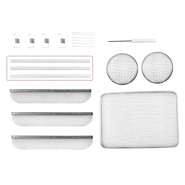 Rvguard Rv Flying Insect Screen Stainless Steel Mesh With Installation Tool And Silicone Rubber, Circular 2.8 Inch, 8.1 X 1.5 In