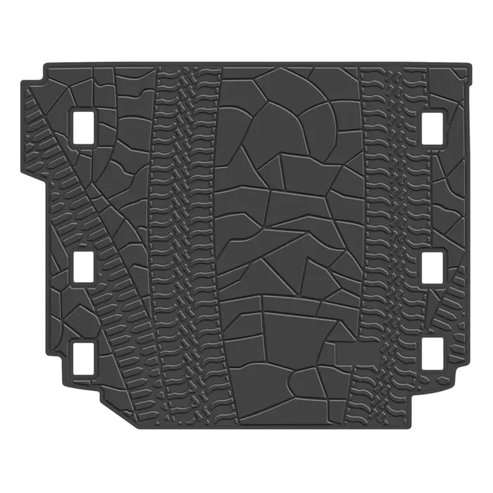 San Auto Cargo Liners Custom Fit For Jeep Wrangler Jl 4X4 Door Sahara Rubicon 2018 2019 2020 2021 2022 2023 2024 Trunk Mats Rubber All Weather With Subwoofer Heavy Duty Odorless – Not Fit 4Xe