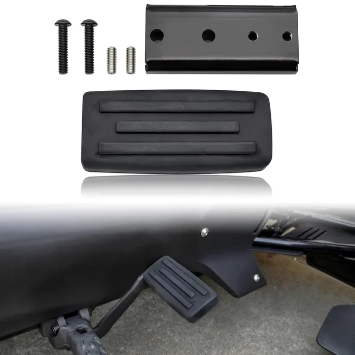 Sautvs Black Larger Brake Pedal For Can Am Ryker, Extended Brake Foot Rest Peg Pedal Footboards For Can-Am Ryker 600 900 Sport & Ryker Rally Edition All Models Accessories (1Pc)