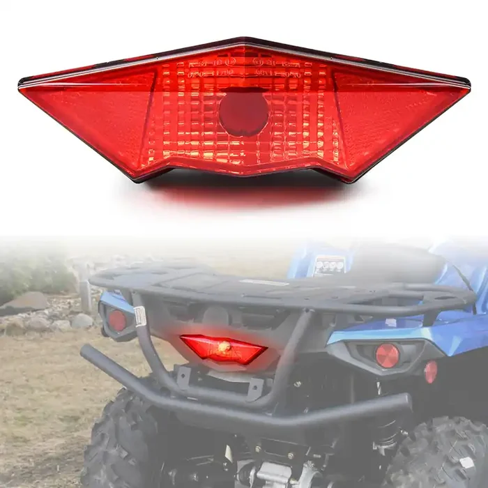 Sautvs Red Tail Light Housing For Can-Am Outlander 08-23, Rear Brake Stop Lamp Taillight Lense Cover For Can Am Outlander Max 400 500 650 800 2008-2023 Accessories (1Pcs, Replace 710001203)
