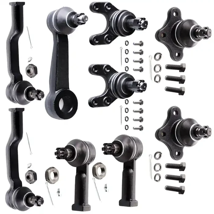Scitoo 9Pcs Rwd Suspension Kit Inner Outer Tie Rod End Lower Upper Ball Joint Pitman Arm Fit 1987 For Mazda B2000 1987-1990 For Mazda B2200 For Mazda B2600
