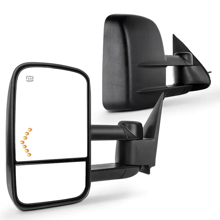 Scitoo Towing Mirrors Fit For Chevy For Gmc Pickup Truck 2003-2007 For Chevy For Gmc For Silverado For Sierra Power Heated Signa