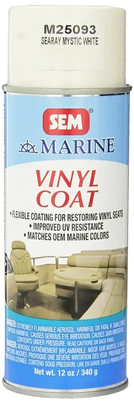 Sem M25093 Sea Ray Mystic White Marine Vinyl Coat – 12 Oz. Package May Vary