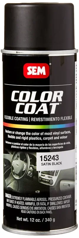 Sem Products 15243 Satin Black Color Coat – 12 Oz.