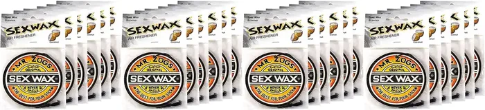 Sex Wax Air Freshener (24-Pack, Coconut Scent) – Original Coconut Scent 3‘‘ Diameter String For Hanging Air Freshener
