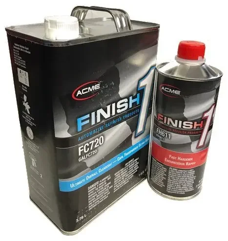 Sherwin Williams Finish 1 Ultimate Overall Clearcoat, Fc720, 1Gal /With Hardener (Hardener Fast – Fh611)