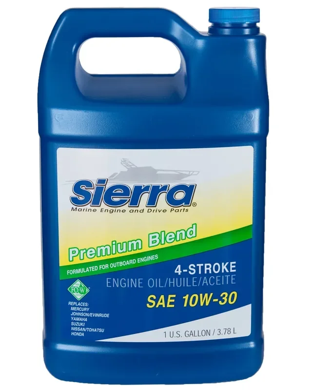 Sierra 18-9420-3 10W-30 Fc-W 4-Stroke Marine Outboard Oil – 1 Gallon