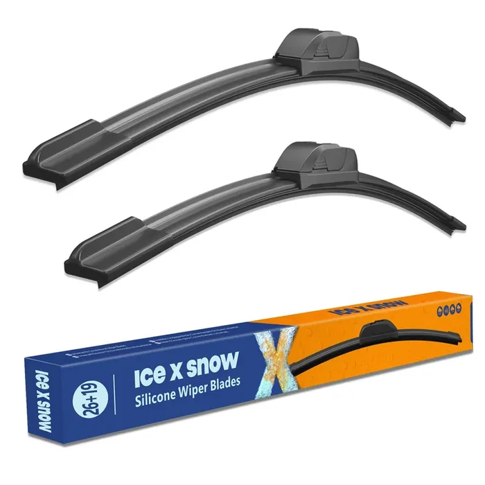 Silicone Wiper Blades 26 And 19 Replacement For Honda Accord 2017-2008 Toyota Prius 15-10 Sienna 2009-2004 Subaru Outback/Legacy