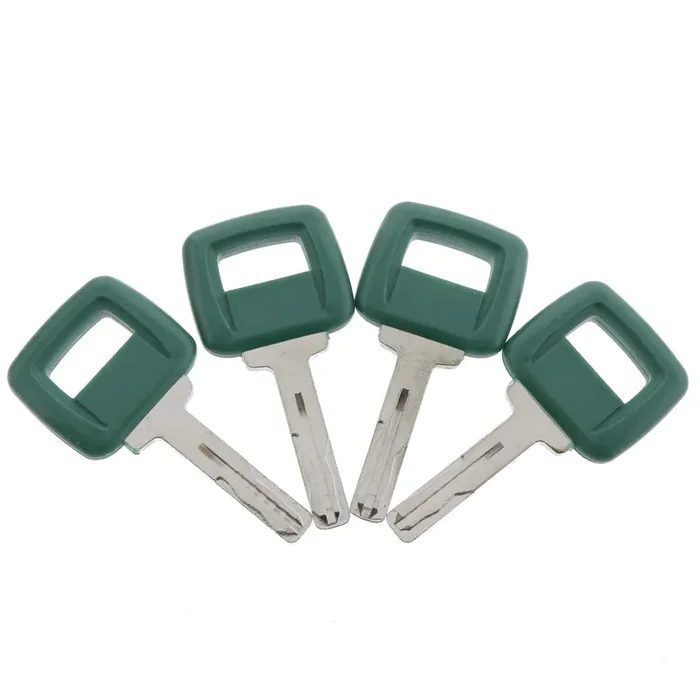 Solarhome 4Pcs Ignition Keys 11039228 For Volvo Loader Haul Truck Heavy Equipment Laser Cut