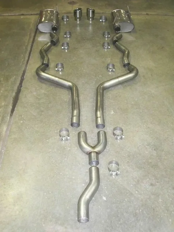 Stainless Works 05-2010 Mustang V6 Chambered Cat-Back System (Bolts to Stock Y pipe)