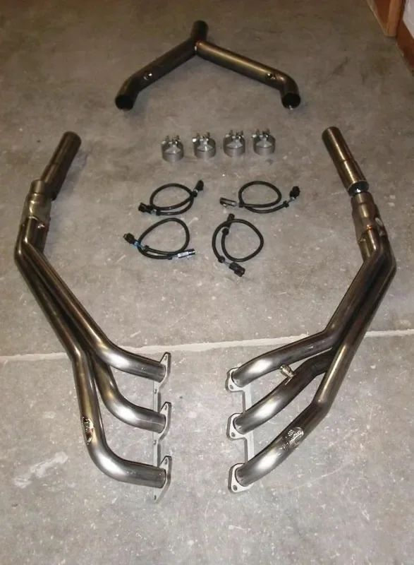 Stainless Works 05-2010 Mustang V6 Long Tube Headers w/ Off Road Pipes (Bolts to Stock Exhaust)