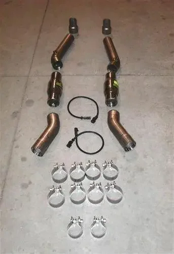 Stainless Works 07-2010 Shelby GT500 3″ Catted Lead Pipes with Adaptors