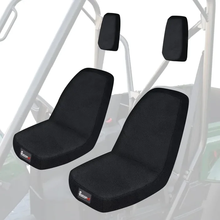Starknightmt Utv Rhino Seat Covers Water-Resistant Seat Covers Compatible With Rhino 700 660 450 2004-2021 1680D Fabric Black