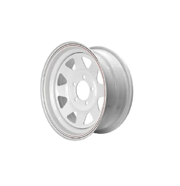 Steel Wheels, Eight Spoke, White W/Stripes – Loadstar (Option Model 20232)