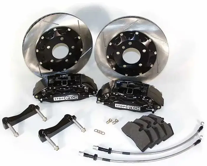 Stop-Tech 94-04 Mustang 355mm Big Brake Kit (Black Caliper – Slotted Rotor)