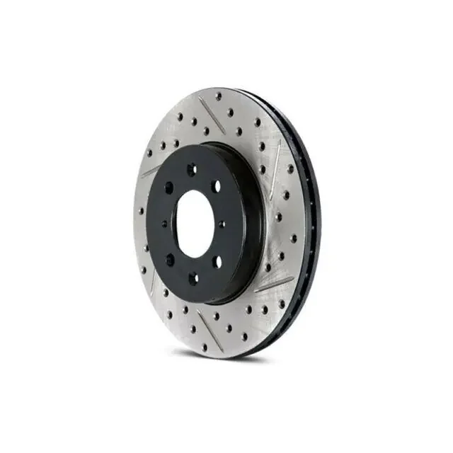 Stoptech 127.61089R Mustang Sport Drilled and Slotted Front Passenger Side Rotor (2011-2014 GT Brembo / 2012-2013 Boss 302 / 2007-2012 GT500)