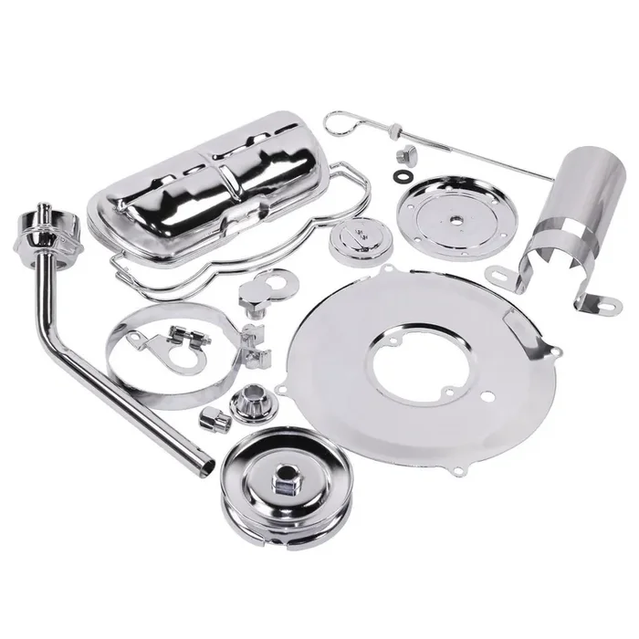 Super Chrome Deluxe Dress Up Kit, For Aircooled Vw Engines, Compatible With Dune Buggy
