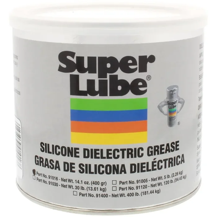 Super Lube Silicone Dielectric & Vacuum Grease Non-Curing Compound (Translucent White, 14.1Oz/400G Canister) Nsf Certified Food Grade & Clean Resistant To Thermal Degredation