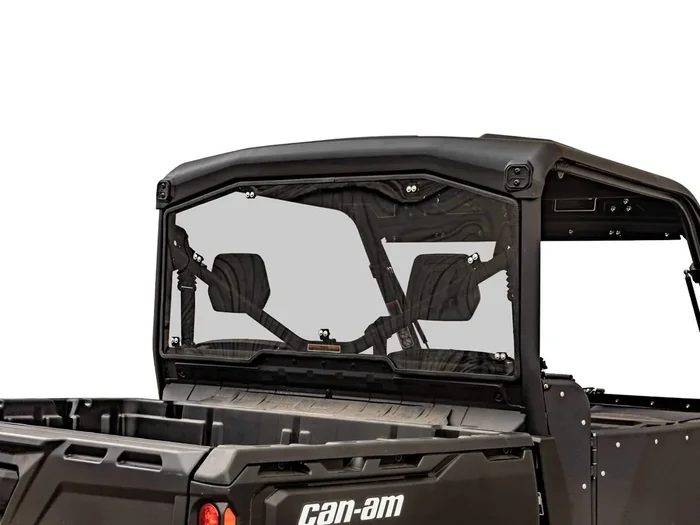 Superatv 1/4‘‘ Polycarbonate Light Tint Full Rear Windshield For Can-Am Defender Hd / Pro Hd / Limited Hd / Max Hd (See Fitment)