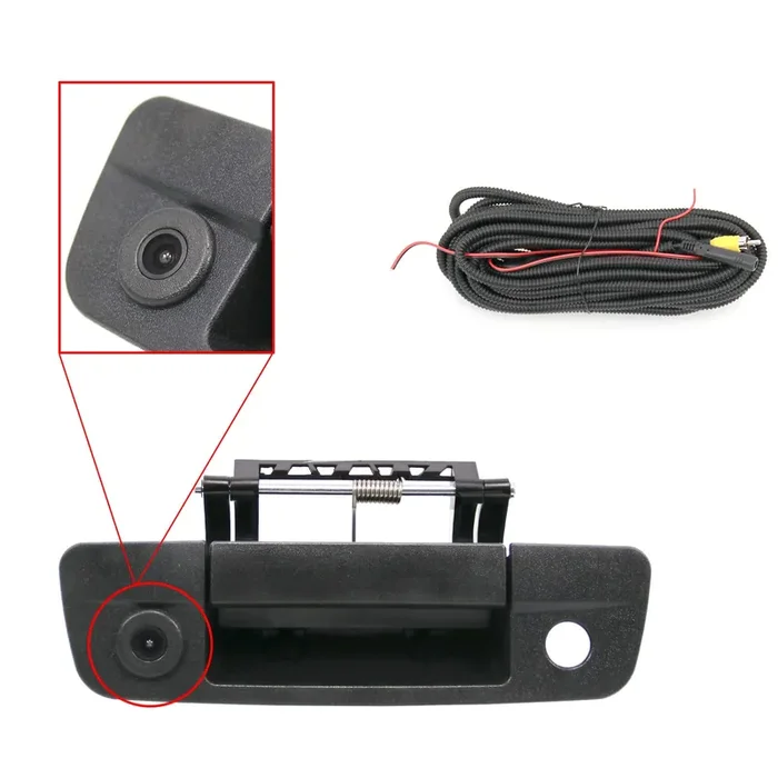 Tailgate Handle Backup Camera Rear View Compatible With 2009-2017 Dodge Ram 1500 2500 3500(Rca Connector)