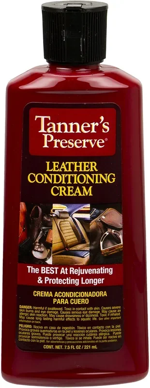Tanner‘S Preserve Leather Conditioning Cream – 7.5 Fl Oz – Easy-To-Use Formula Safely Cleans Leather And Restores Supple And Rich Luster – Made Without Harsh Chemicals Or Ingredients