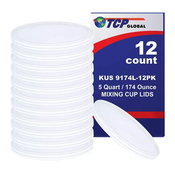 Tcp Global/Custom Shop Box Of 12 Lids – 5 Quart Exclusively Fits Tcp Global 174Oz Paint Mix Cups