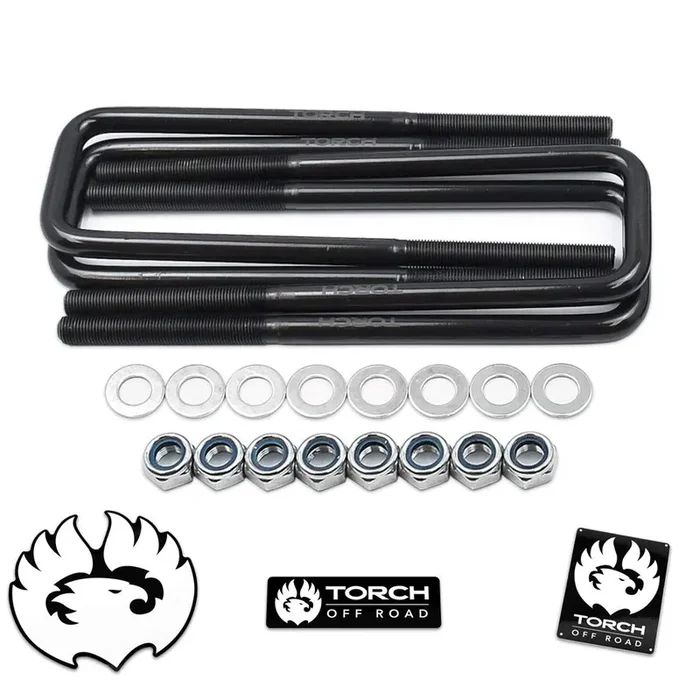 Torch 9.5‘‘ Square Extended U Bolts 2.5‘‘ Wide 9/16‘‘ Ubolt W Hardware