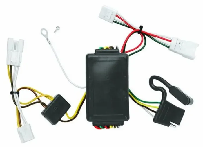 Tow Ready Tekonsha 118433 T-One T-Connector Harness, 4-Way Flat, W/Circuit Protected Converter, Compatable With 2007-2010 Hyunda