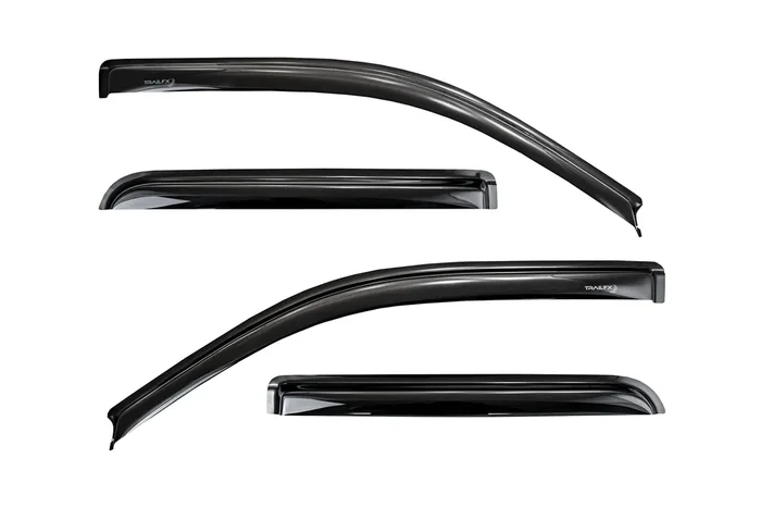 Trailfx Rain Guard Tape On Window Vent Visors Acrylic With A Smoke Tint 4 Piece Compatible With F150 Crew Cab 09-14 – 4155H