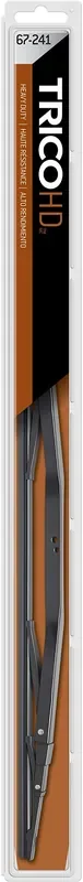 Trico 24 Inch 67 Series Heavy Duty Black Wide Saddle Wiper Blade For Curved Windshields, 1 Pack (67-241)