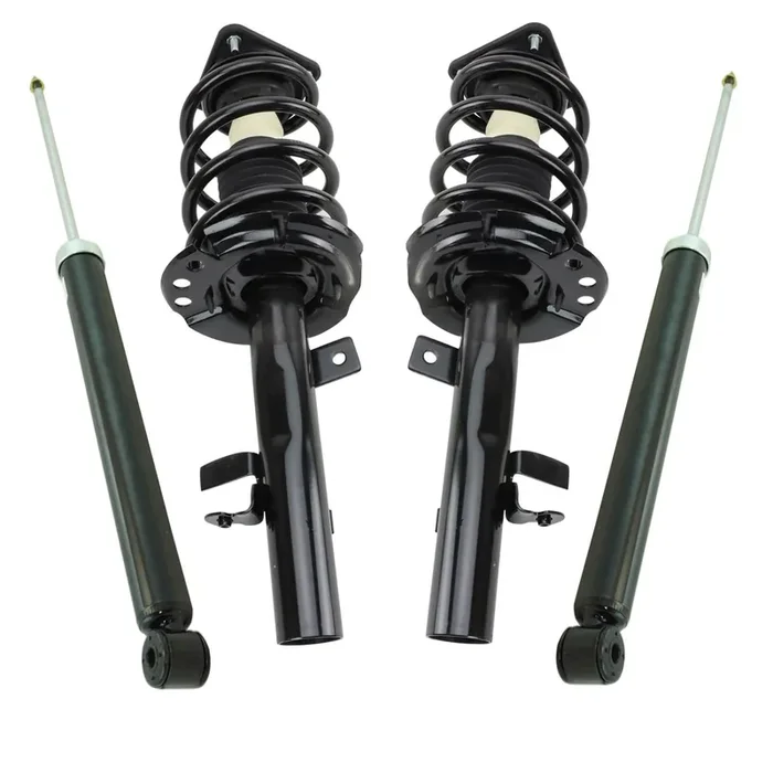Trq Front And Rear Complete Strut Assembly & Shock Absorber Kit Complete Strut & Coil Spring Assembly Compatible With 2015-2019