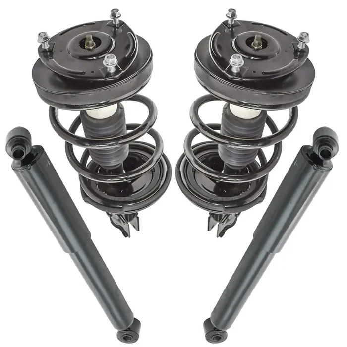 Trq Front And Rear Complete Strut Assembly & Shock Absorber Kit Complete Strut & Coil Spring Assembly Compatible With 2007-2008