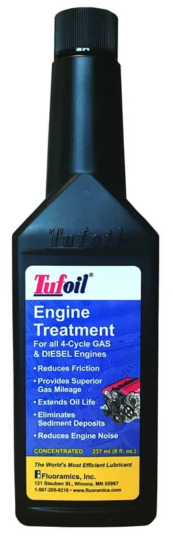 Tufoil Engine Treatment – 8 oz. Bottle, Advanced Engine Oil Additive for Enhanced Performance and Protection